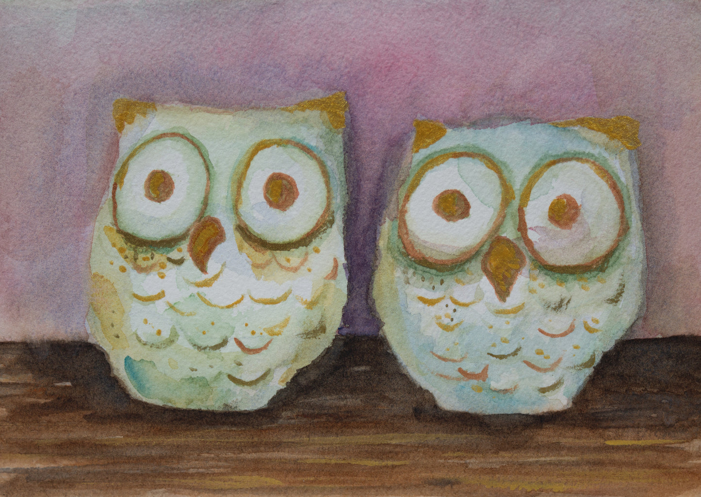 2 Owls Print